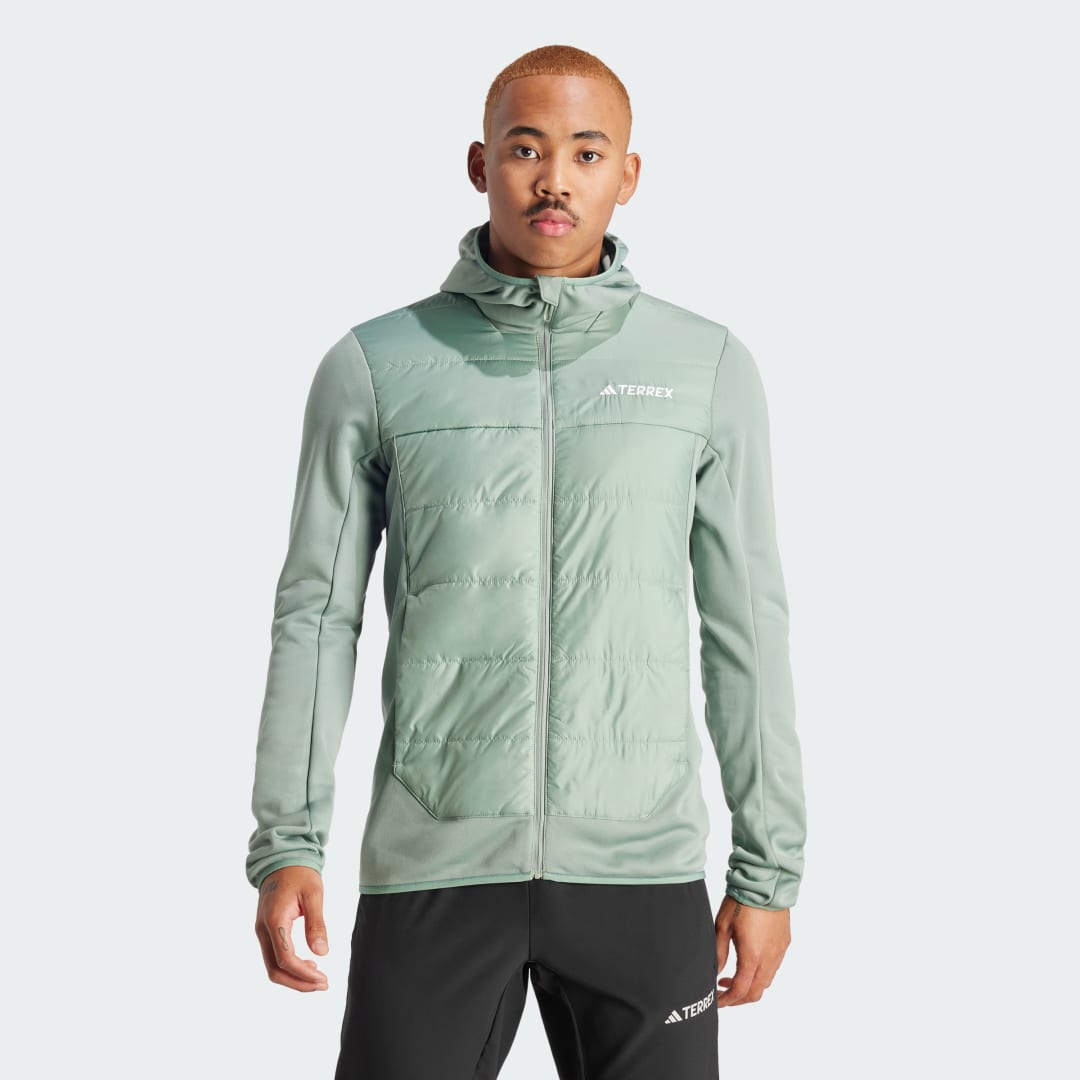 Vindjakke adidas Performance Terrex Multi Hybrid Insulated Hooded Jacket Grøn | IM8107, 0