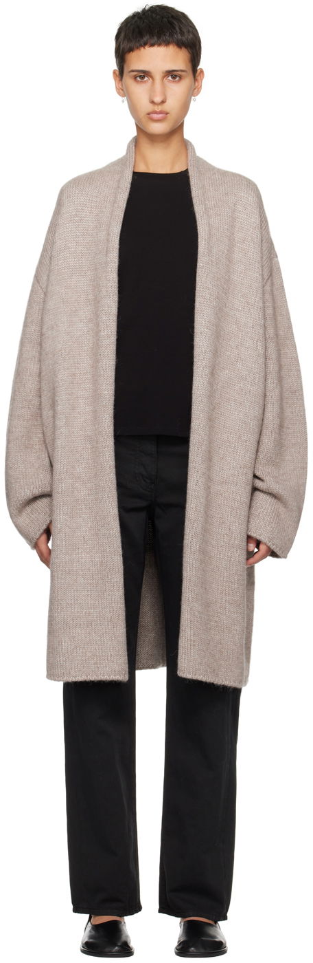 Sweater The Row The Row Ernesto Knit Cardigan Beige | 7642-Y670, 0