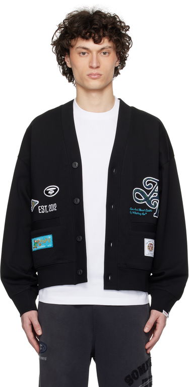 Sweater AAPE by A Bathing Ape AAPE by A Bathing Ape Main Cardigan Sort | AAPSWMC324XXNBKX, 0
