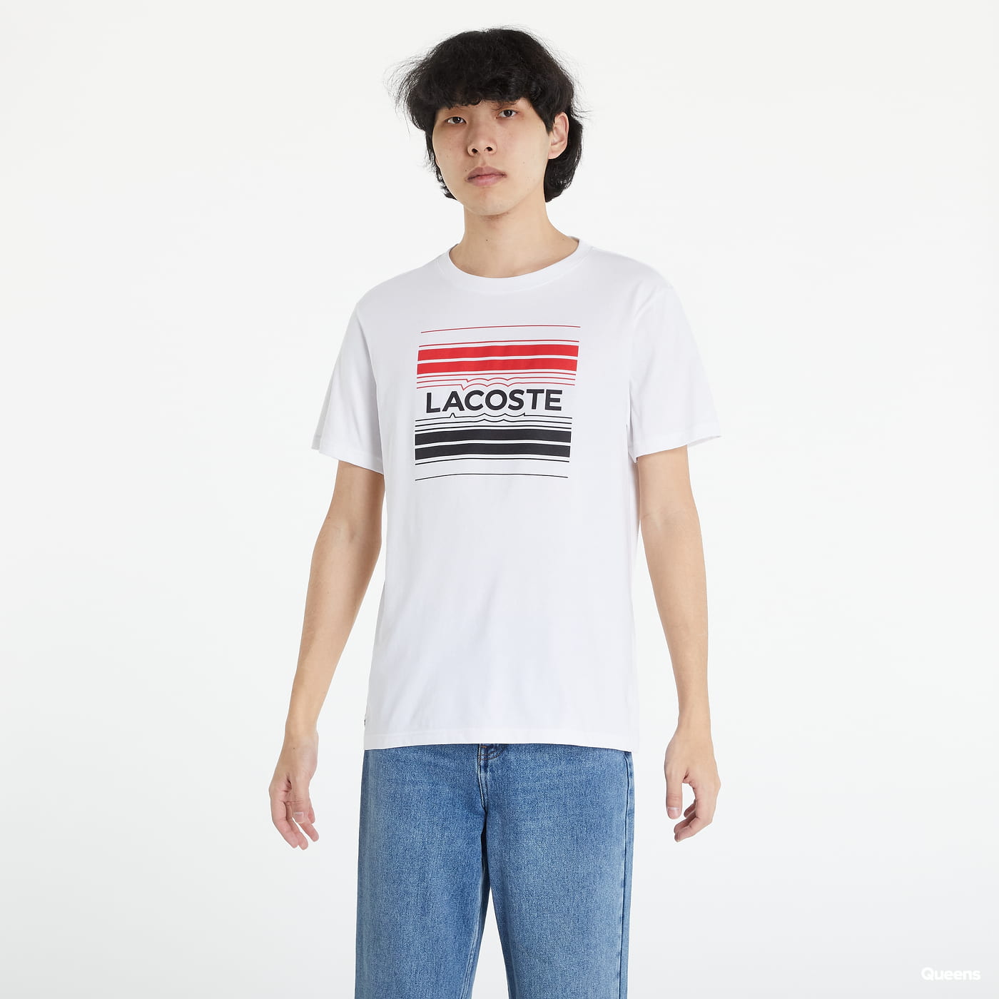 T-shirt Lacoste Sport Stylized Logo Hvid | TH0851 00 001, 0
