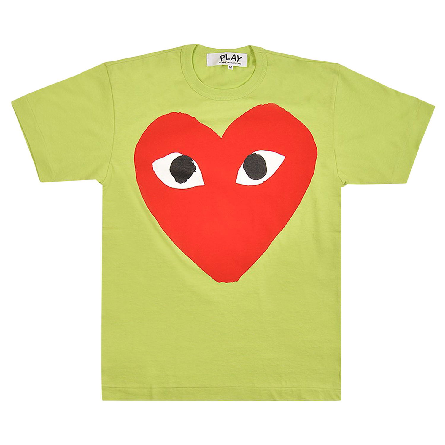 T-shirt Comme des Garçons PLAY Pastelle Red Logo T-Shirt Grøn | AZ T274 051 2, 1