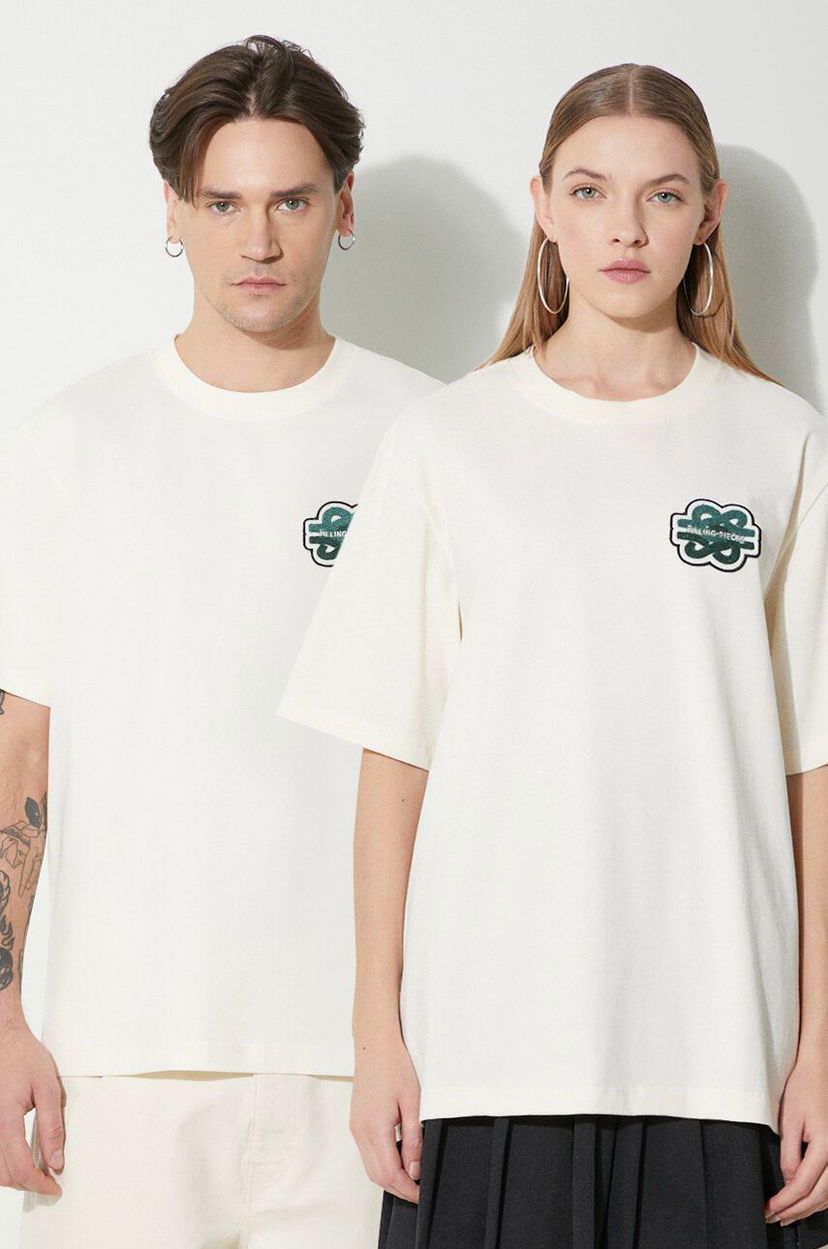 T-shirt Filling Pieces T-Shirt With Print Beige | 74433929936