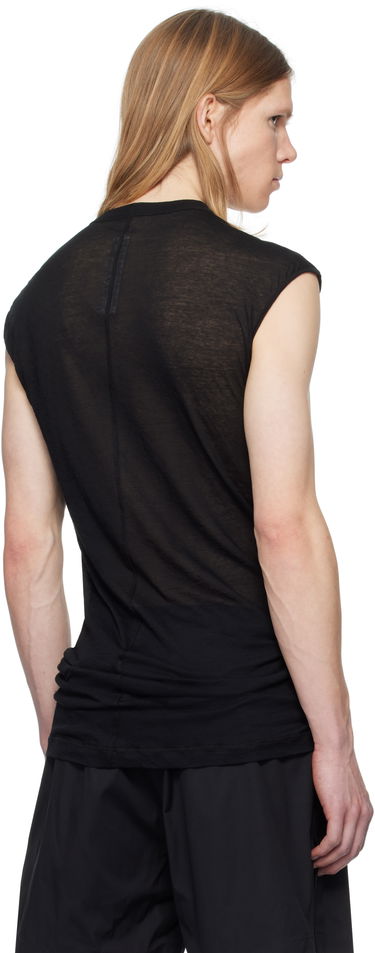 Tanktop Rick Owens Rick Owens Hollywood Dylan Deep V-Neck T-Shirt Sort | RU01E5157 UC, 2