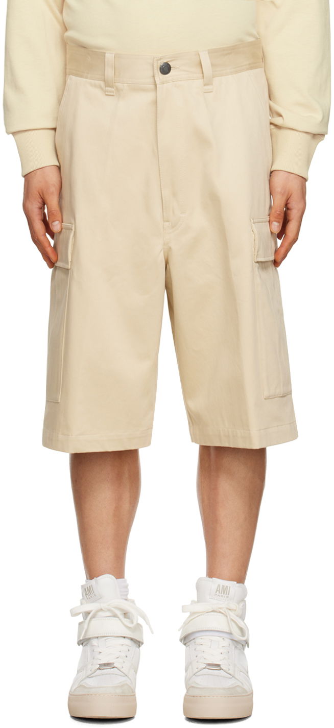 Shorts AMI Pocket Shorts Hvid | HSO400.CO0009, 0