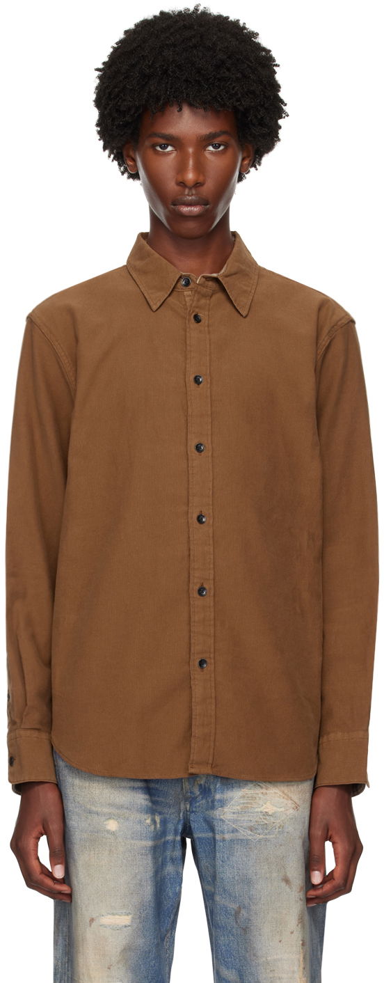 Skjorte rag & bone Rag & Bone Men's Finch Casual Shirt Brun | MBW24FA004CRML, 0