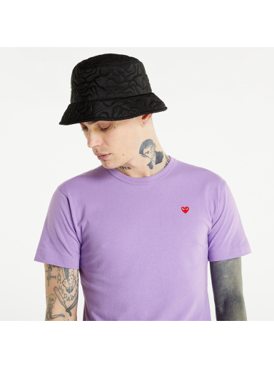 T-shirt Comme des Garçons PLAY Heart Logo Tee Lilla | AZT314 violet