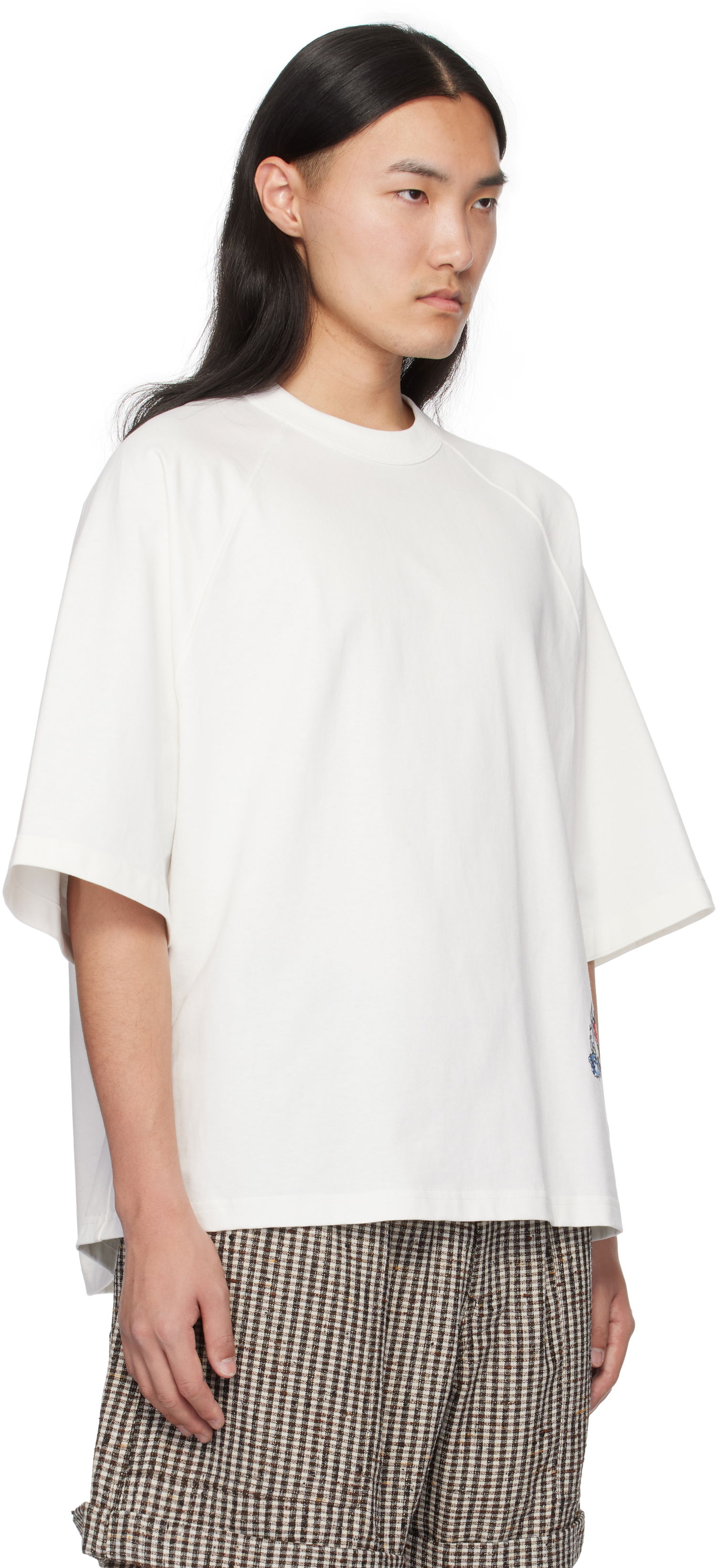 T-shirt Bottega Veneta Veneta Soft Jersey T-Shirt Hvid | 817516V4XI09071, 1