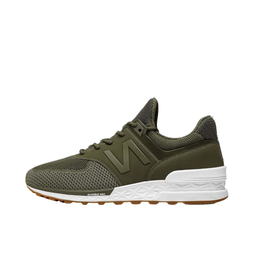 Sneakers og sko New Balance 574 Sport Olive White Gum Grøn | MS574EMO