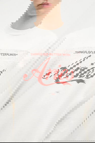 T-shirt Aries Aries Faded Cola LS Tee Long Sleeve T-Shirt Hvid | AR6265203, 3