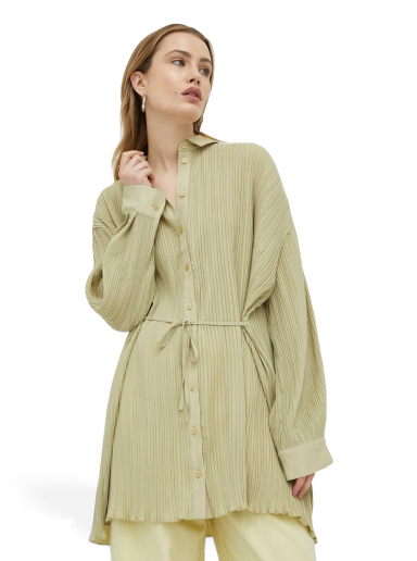 Skjorte Samsoe Samsoe Fridah Shirt Dress Grøn | F23100172