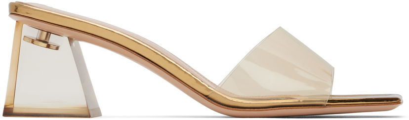 Tilbehør Gianvito Rossi Gianvito Rossi Cosmic Heeled Mules Metalisk | G11320-55PLE-GME