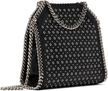 Håndtaske Stella McCartney Stella McCartney Falabella Eyelet-Stud Mini Bag Sort | 391698WP0582, 2