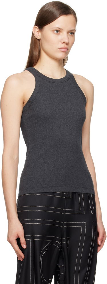 Tanktop TOTEME TOTEME Curved Rib Tank Top Grå | 243-WRT1129-FB0246, 1