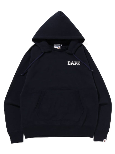 Sweatshirt BAPE A Bathing Ape Relaxed Fit Pullover Hoodie Mørkeblå | 1I80-114-002