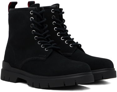 Tøj BOSS Hugo Embossed Boots Sort | 50522981, 3