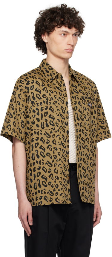 Skjorte WACKO MARIA WACKO MARIA x Dickies Leopard Print Work Shirt Brun | 25SS-WMS-DC02, 1