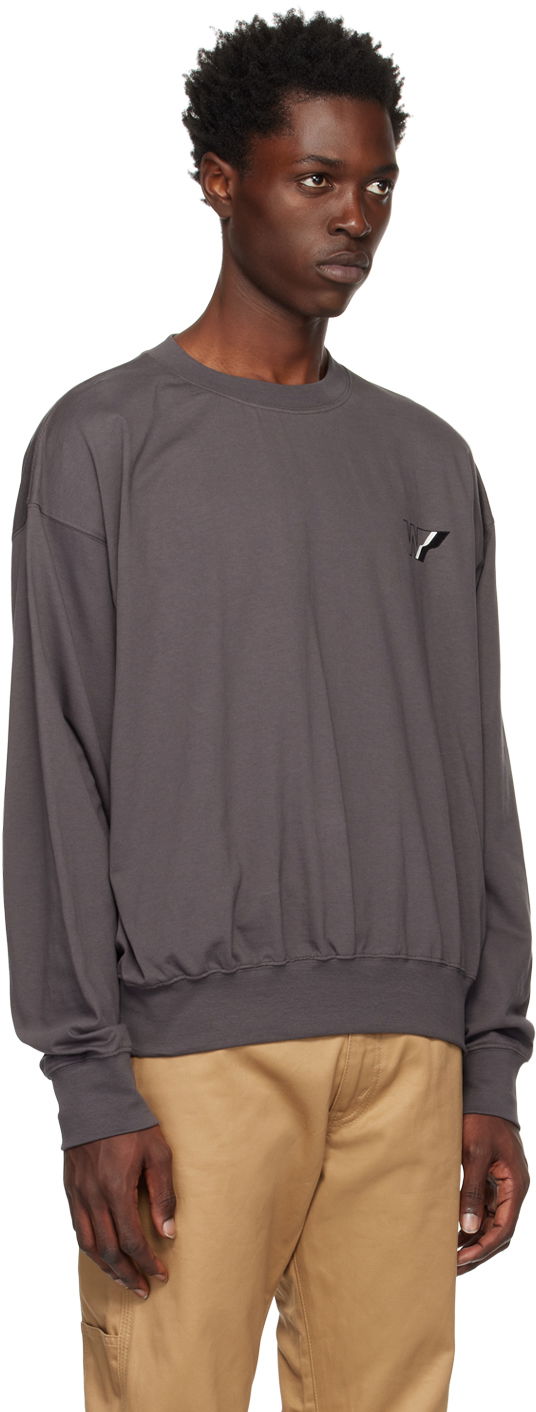 Sweater We11done We11done W Line Sweatshirt Grå | WD-TS3-22-818-U-CH, 1