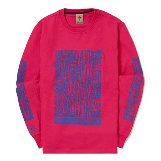 Sweatshirt Nike ACG ACG Waffle Print Pullover Lyserød | BQ7205-666