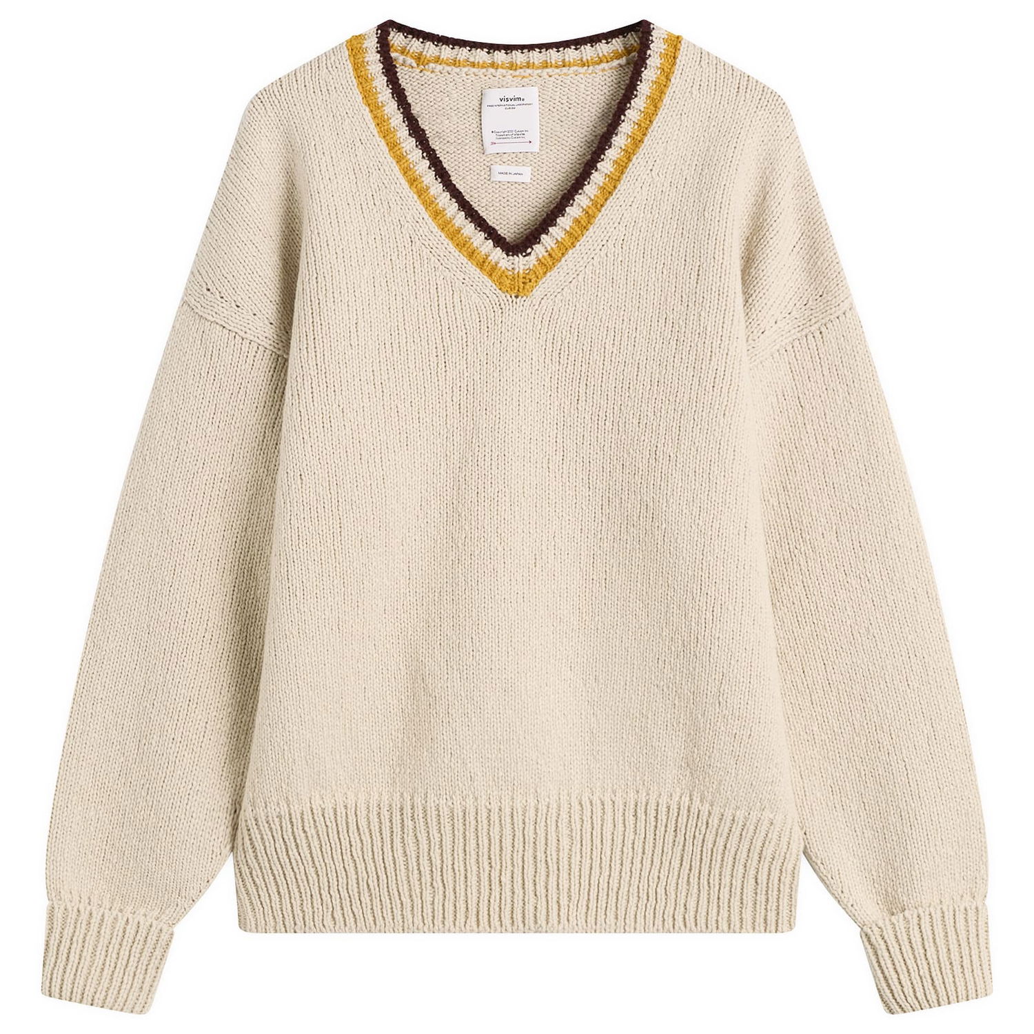 Sweater visvim College V-Neck Knit Flerfarvet | 0125205012006, 0