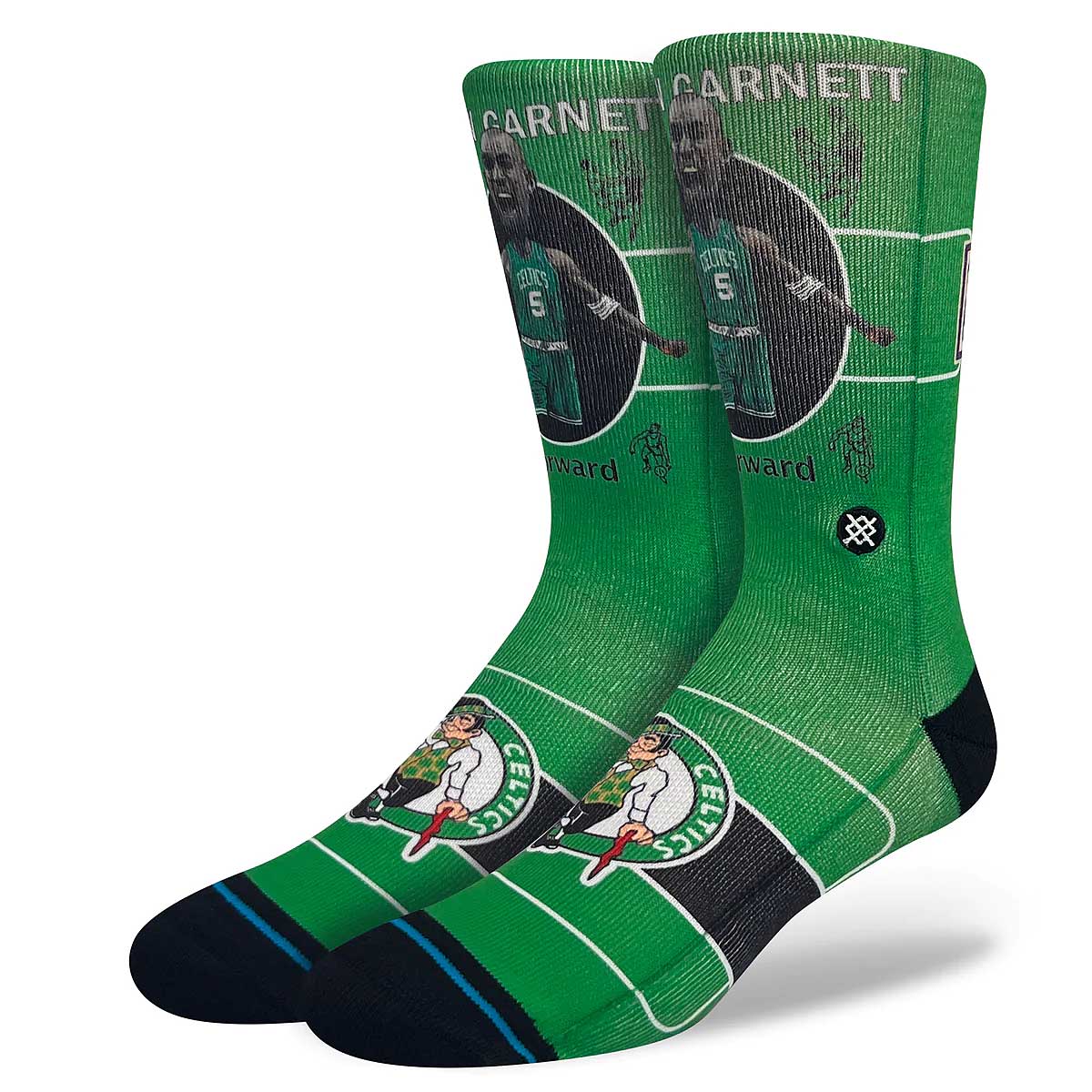 Sokker Stance NBA GARNETT RETRO BIGHEAD CREW SOCKS Grøn | A555C23GAR-MUL, 1