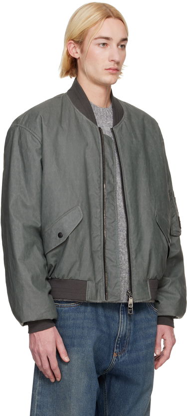 Bomberjakke Dolce & Gabbana Dolce&Gabbana Oversize Linen Bomber Jacket Grå | G9BBMTFU4L4, 1