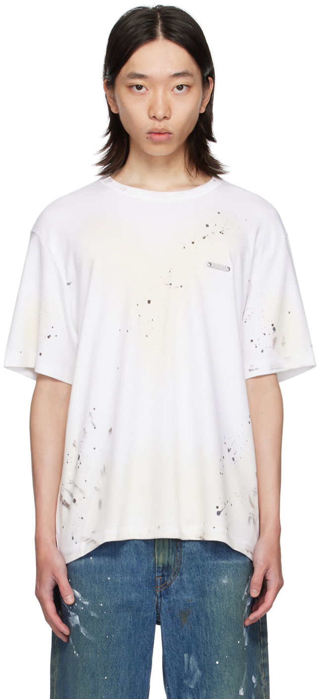 T-shirt Helmut Lang T-Shirt With Print Hvid | O05HM596