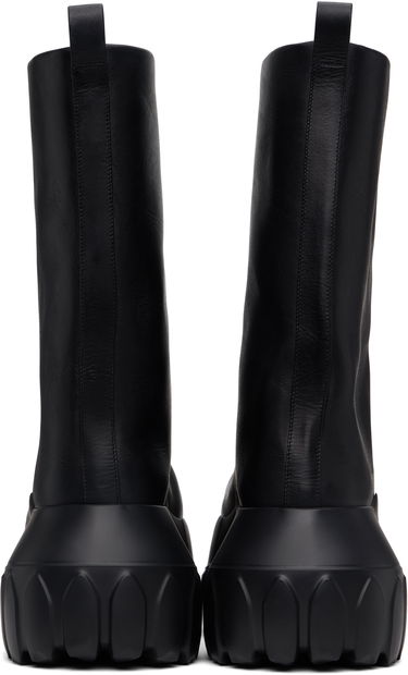 Sneakers og sko Rick Owens Rick Owens Hollywood Flared Mega Tractor Boots Sort | RR01E5864 LCH, 1