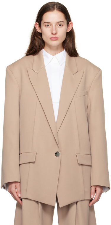 Frakker The Attico Attico Glen Blazer Beige | 241WCG46 W046, 0