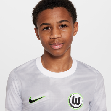 Jersey Nike Wolfsburg 2025/26 Stadium Home Kids' Soccer Jersey Hvid | hq0953-100, 4