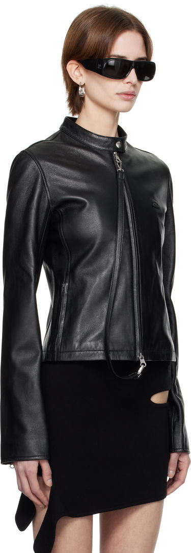 Jakke Courrèges Courrèges City Leather Jacket Sort | 125LBL257CV0005, 1