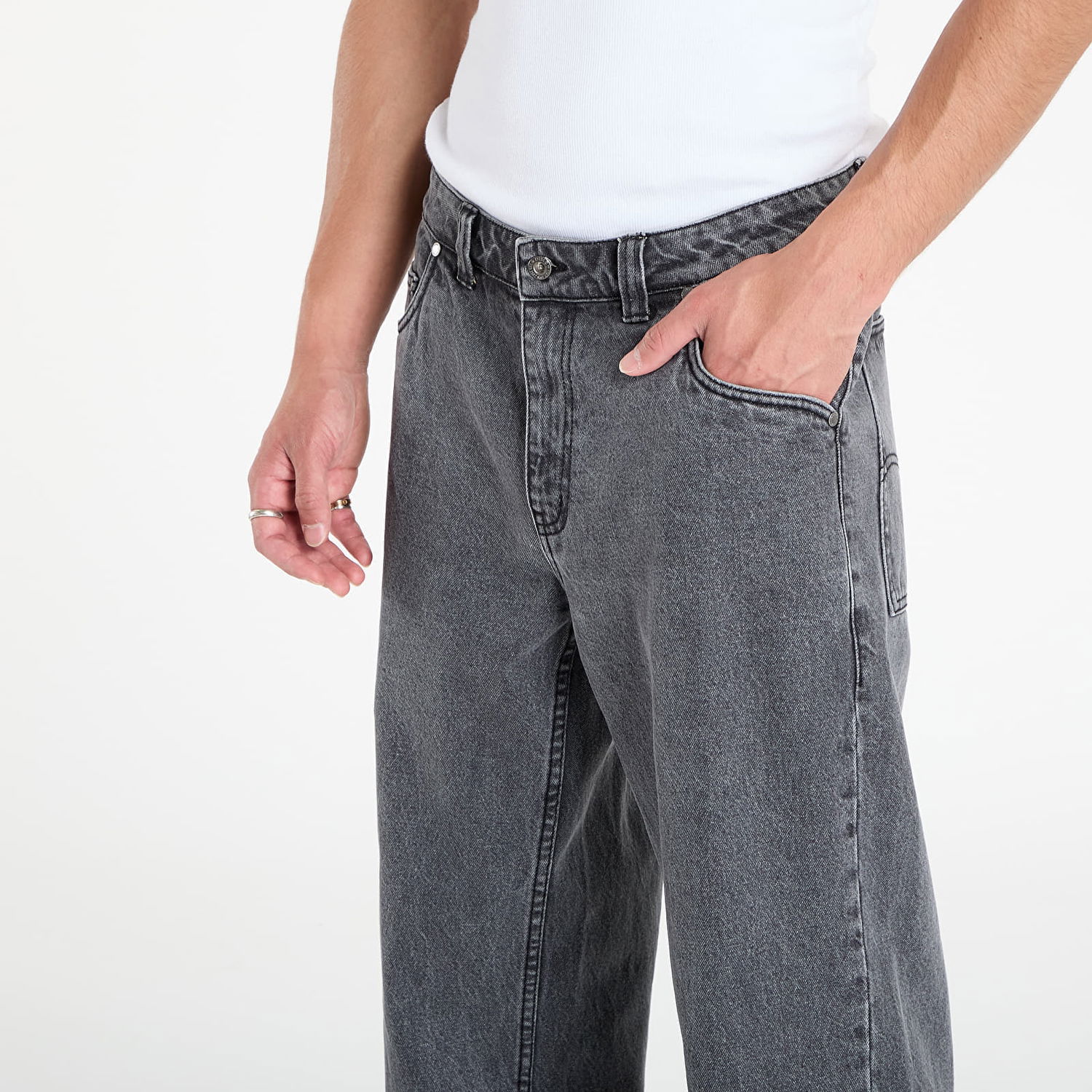 Jeans Dime Dime Classic Relaxed Denim Pants Grå | DIMESU2512BLK, 1