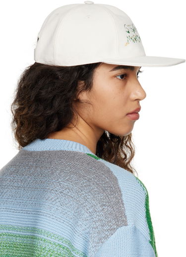 Kasket Stella McCartney Stella McCartney Embroidered Cap Hvid | 570194WP0172, 2