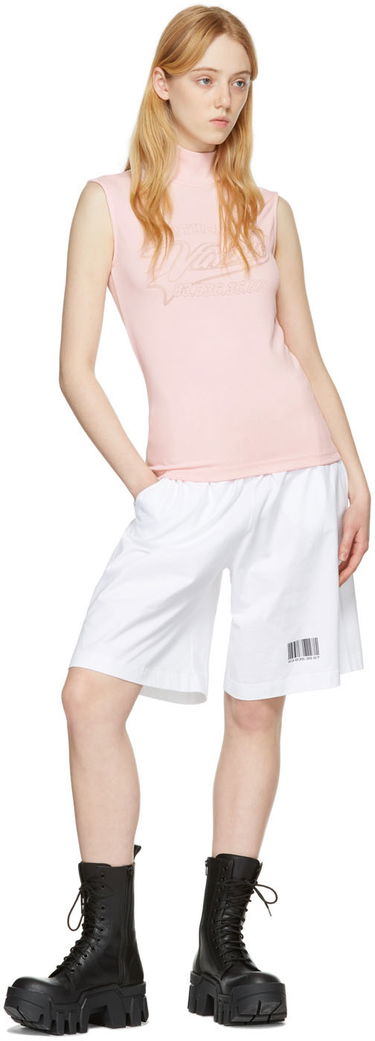 Tanktop VETEMENTS Viscose Turtleneck Lyserød | VL12TR520P, 3