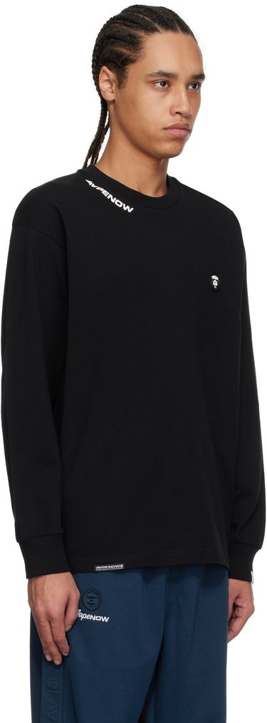 Sweatshirt AAPE by A Bathing Ape AAPE by A Bathing Ape 'AAPE Now' Long Sleeve T-Shirt Sort | AAPLTM1607XXNBKX, 1