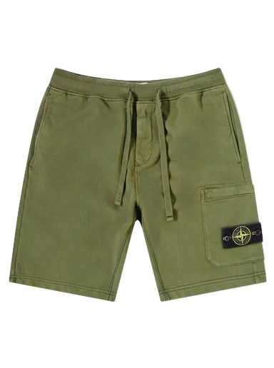 Shorts Stone Island Garment Dyed Sweat Short Grøn | 761564651-V0058
