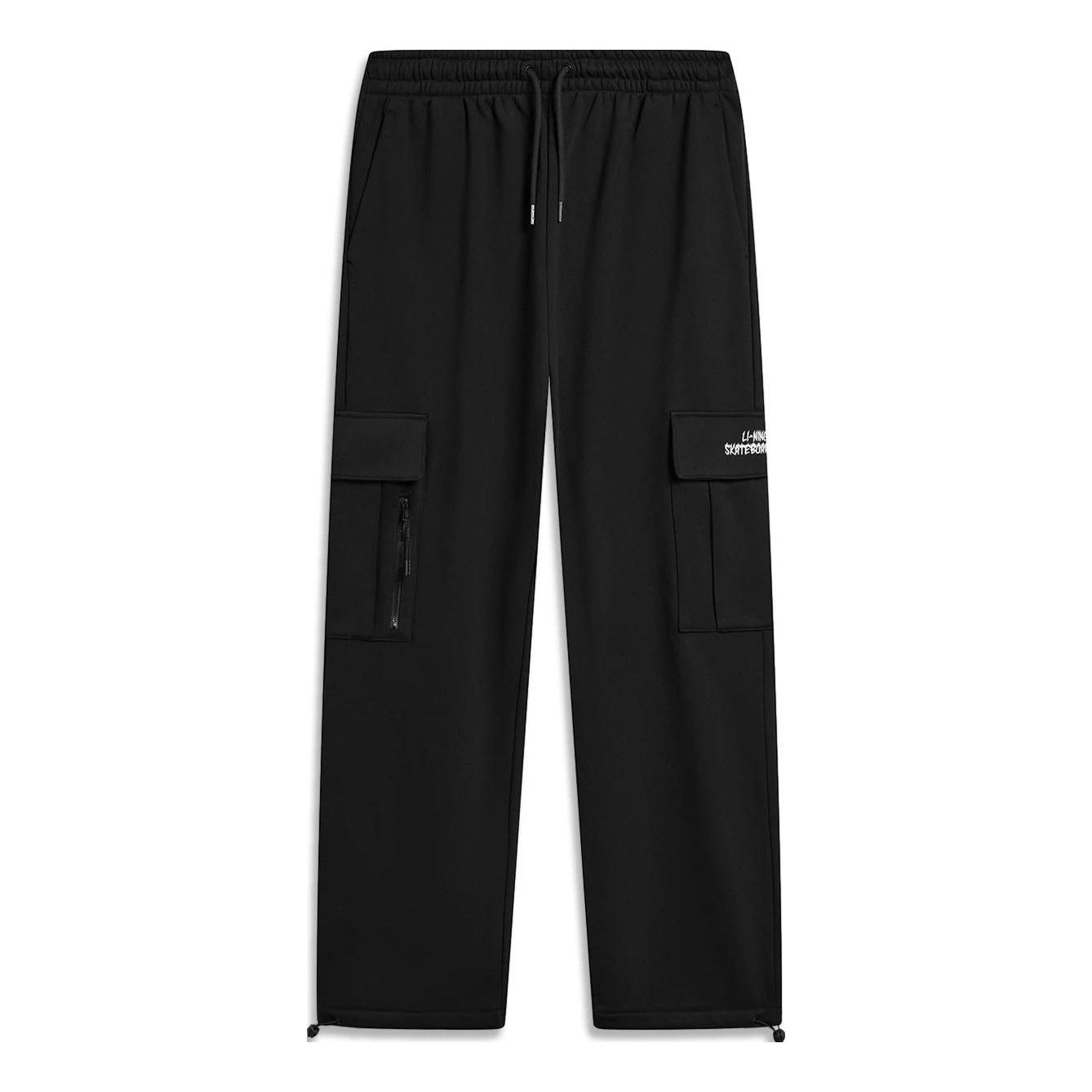 Cargo bukser Li-Ning Skateboard Logo Cargo Pants Sort | AKLT951-2, 0