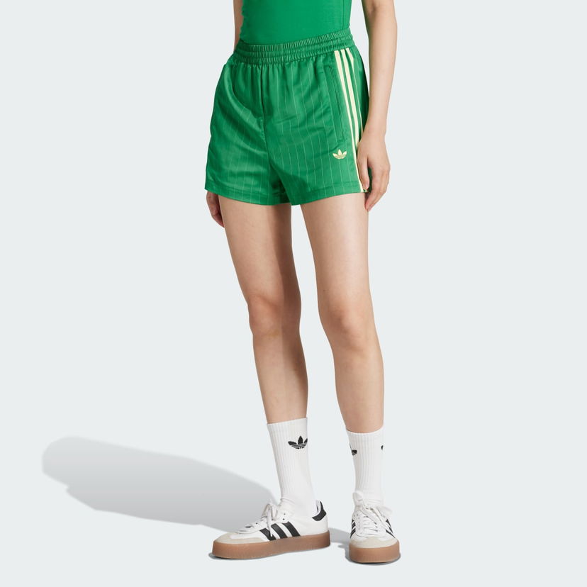 Shorts adidas Originals adidas Originals Pinstripe Satin Shorts Grøn | KD2284