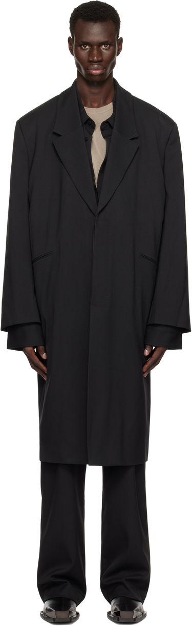 Frakker Entire Studios Entire Studios Single Breasted Coat Sort | ES2686BW, 0