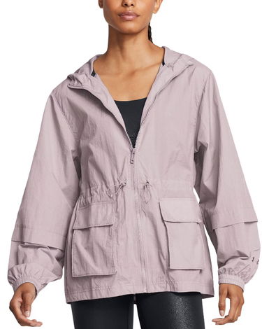 Vindjakke Under Armour Lightweight Hooded Women's Anorak Jacket Lilla | 1386455-015, 0