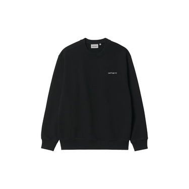 Sweater Carhartt WIP Script Embroidery Crewneck Sort | I032692_0D2_XX, 6