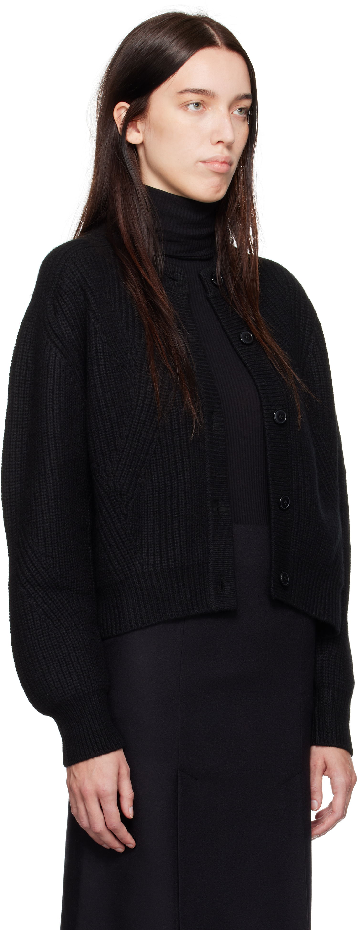 Sweater Loulou de Saison Loulou de Saison Manoa Knit Cardigan Sort | MANOA, 1