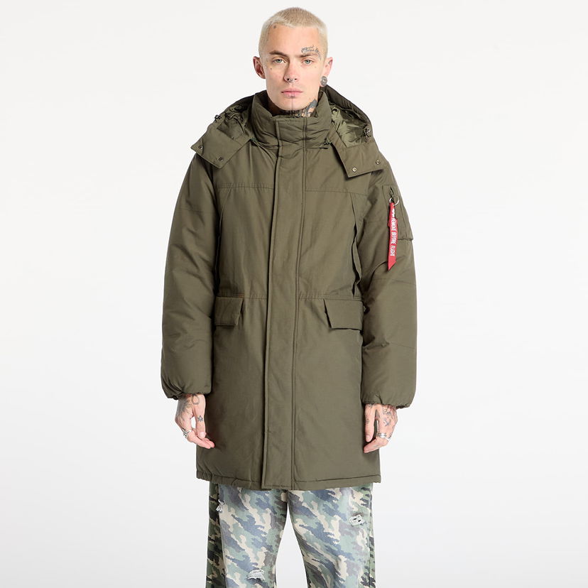 Parka Alpha Industries Hooded Puffer Parka Grøn | 148124-142