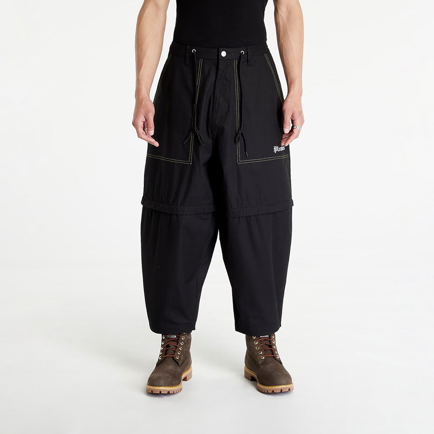 Bukser Pleasures Lecture Zip Off Pant Sort | P23SU026 BLACK, 0