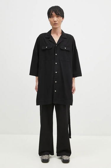 Skjorte Rick Owens Relaxed Fit Shirt Sort | DU02D2290.CFL, 0