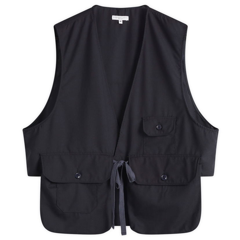 Vest Engineered Garments Engineered Garments Fowl Vest, Wool Mørkeblå | QT075-LC002