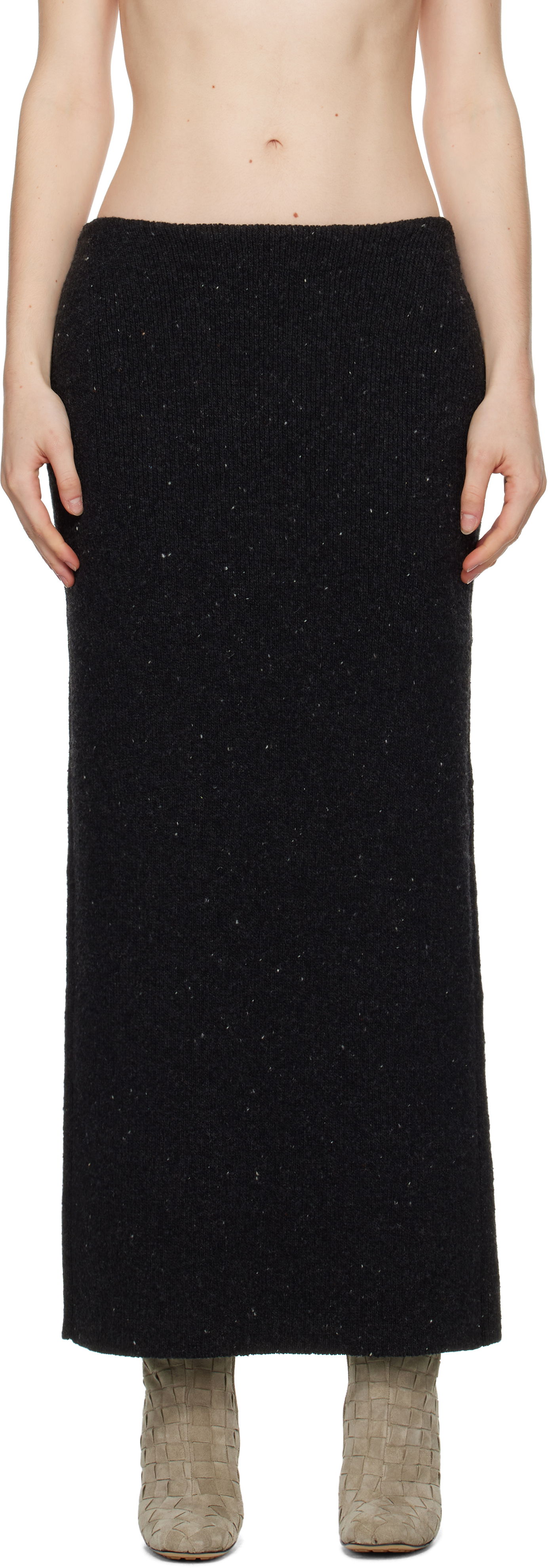 Nederdel Bottega Veneta Wool Maxi Skirt Sort | 801950 V4TK0, 0
