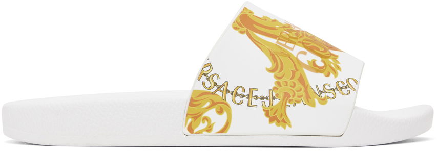 Sneakers og sko Versace Jeans Couture Shelly Chain Couture Slides "White" Hvid | E75YA3SQ4_EZS834, 0
