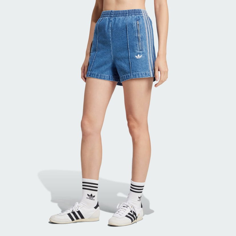 Shorts adidas Performance Adicolor Denim Firebird Shorts Blå | JD2562