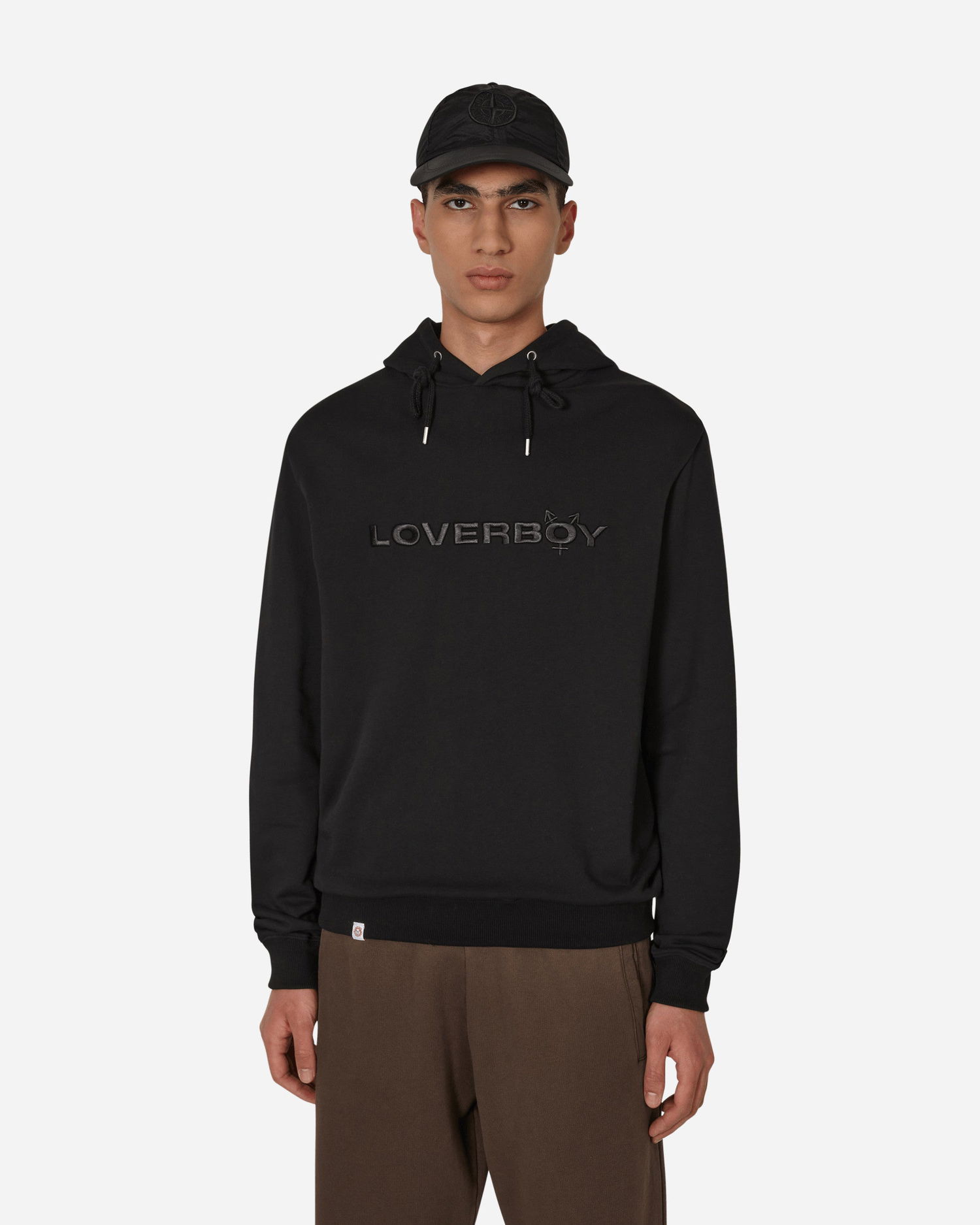 Sweatshirt Charles Jeffrey Loverboy Logo Hoodie Sort | CJLAW22LH BLACK, 1