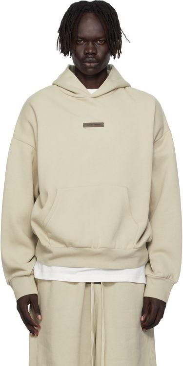 Sweatshirt Fear of God Fear of God ESSENTIALS Classic Fit Fleece Hoodie Beige | 192SP252056F, 0